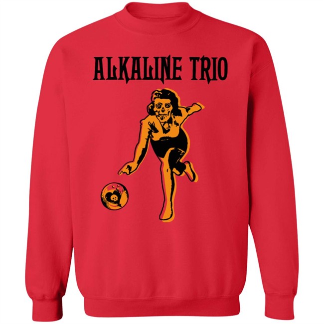 Alkaline Trio Merch Bowling Tee Shirt Alkaline Trio Merch Bowling Tee Shirt