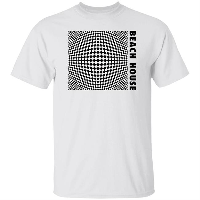 Beach House Baltimore Merch 7 Op Art White Beach House Shirt