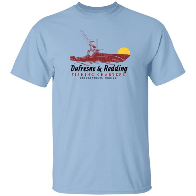 Super 70S Sports Store Merch Dufresne & Redding Fishing Charters Tee Shirt Zihuatanejo Mexico