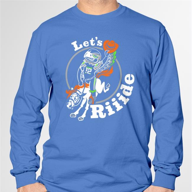 Let's Riiide Long Sleeve Let's Riiide Hoodie Katelyn Quint Seattle Seahawks Lofa Tatupu