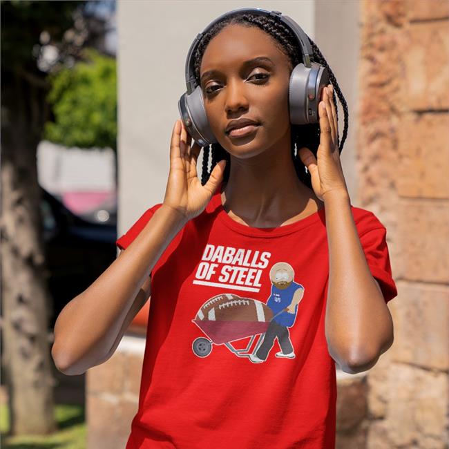Jomboy Media Shop Daballs Of Steel V Neck T Shirt Talkin’ Giants