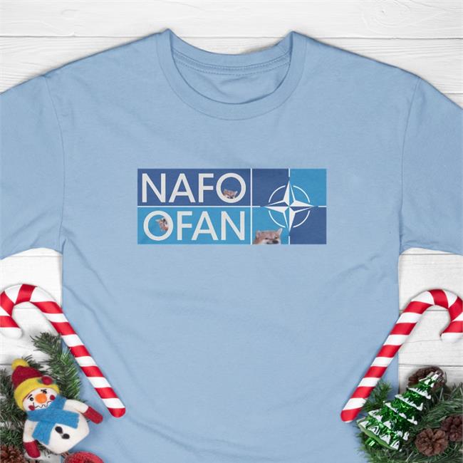 Saint Javelin Merch Fellas NAFO OFAN Insignia Adult Offical Limited Tee Shirt White Gabrielius Landsbergis