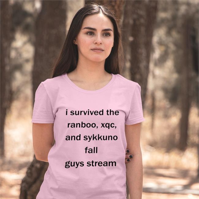 Shiloh I Survived The Ranboo Xqc And Sykkuno Fall Guys Stream Offical T-Shirt Riddleranboo