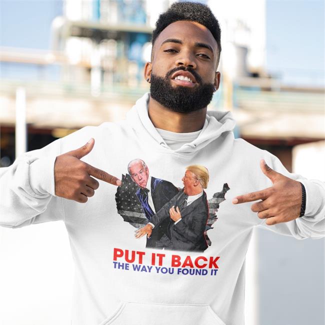 Put It Back The Way You Found It Trump And Biden T Shirt Zack Morris