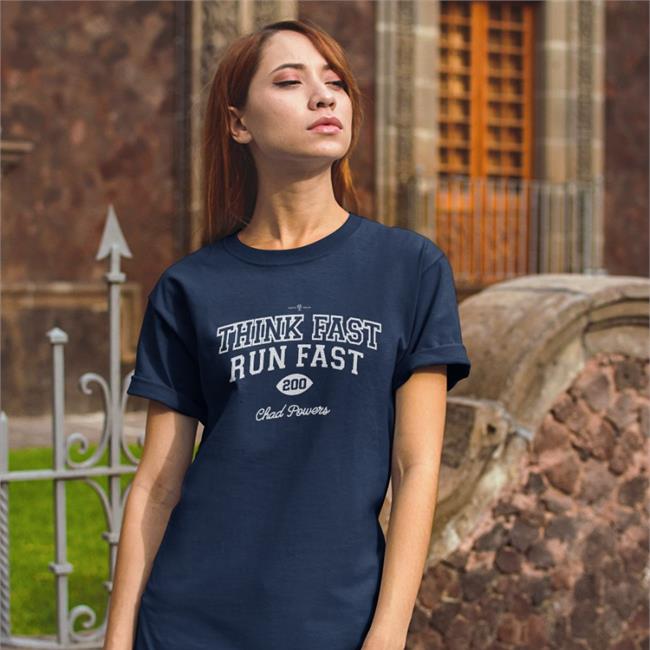 Rotowear Think Fast Run Fast Tee Shirt Chad Powers