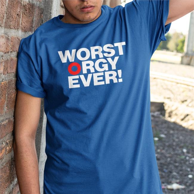 Worst Orgy Ever T Shirt Blue Wombat_Matt Wombat_Matt Worst Orgy Ever T Shirt Blue