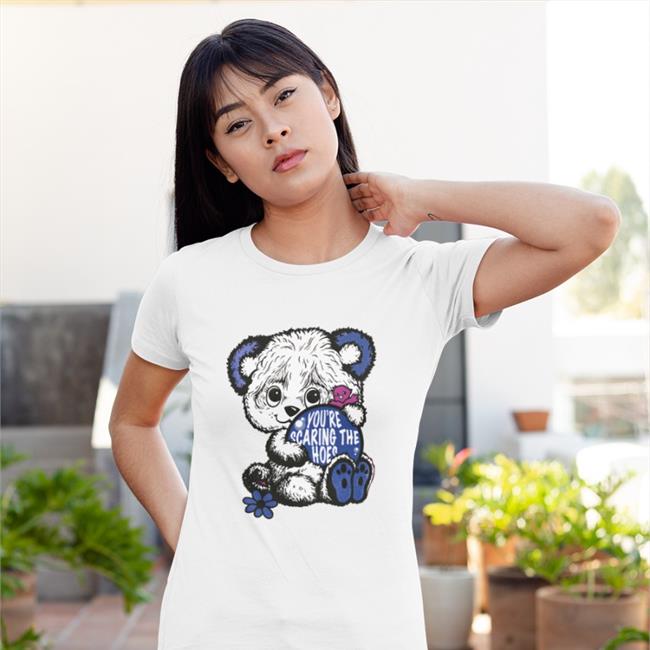 You’Re Scaring The Hoes Shirt Grey