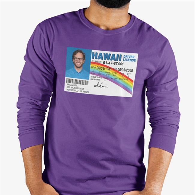 Jason Mccourty Mcdaniel Hawaii Driver License T Shirt