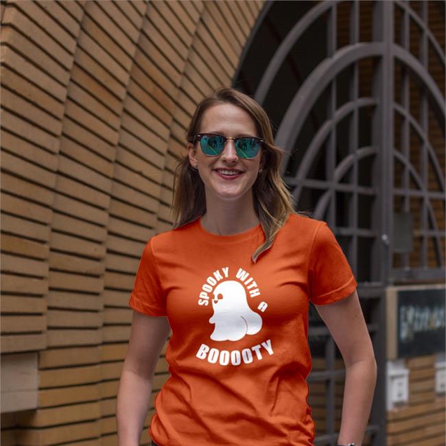 Spooky With A Booooty T Shirt BaphoMat Auryn Spooky With A Booooty Shirts