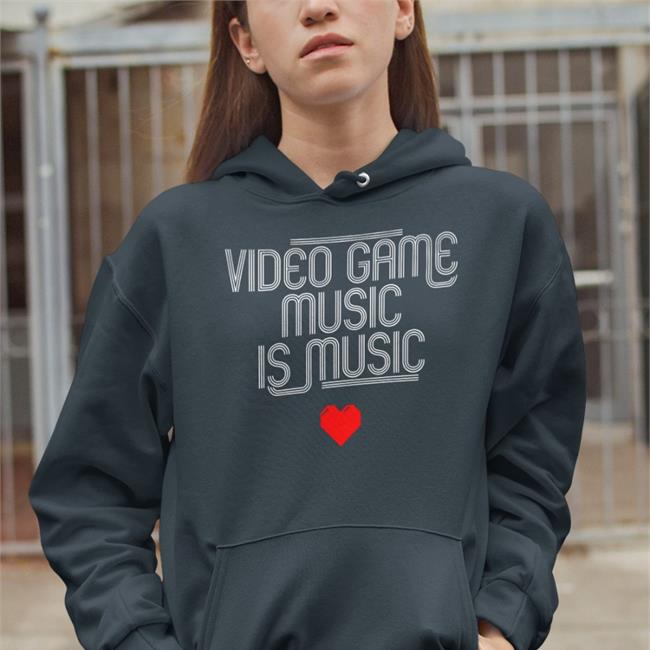 Hello Merch Video Game Music Is Music Edition Limited Tee Shirts Black Mega Ran