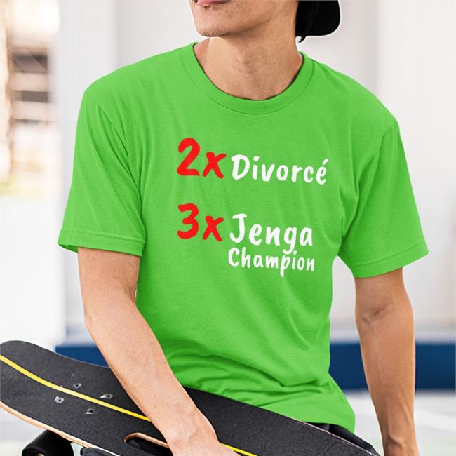 2X Divorce 3X Jenga Champion Hoodie