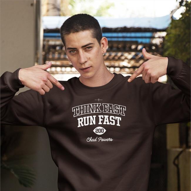 Think Fast Run Fast Tee Saquon Barkley Think Fast Run Fast 200 Chad Powers Hoodies Roto Wear Store