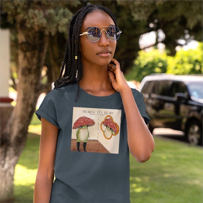 Born To Slay Forced To Work Shirt Ben Maybell Eequay