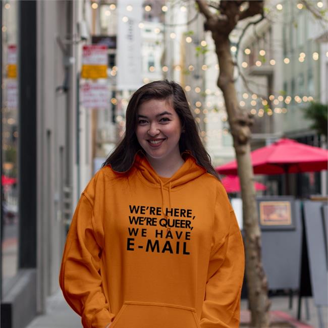 Beccalew We're Here We're Queer We Have E-Mail Shirt Becca Lewis We're Here We're Queer We Have E-Mail Shirt Becca Lewis Beccalew