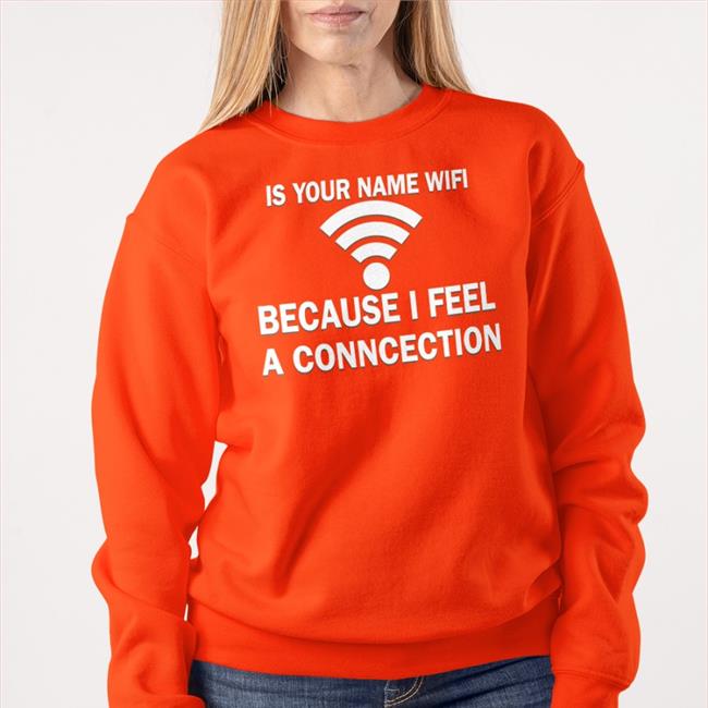 It Your Name Wifi Because I Feel A Conncection Sweatshirt