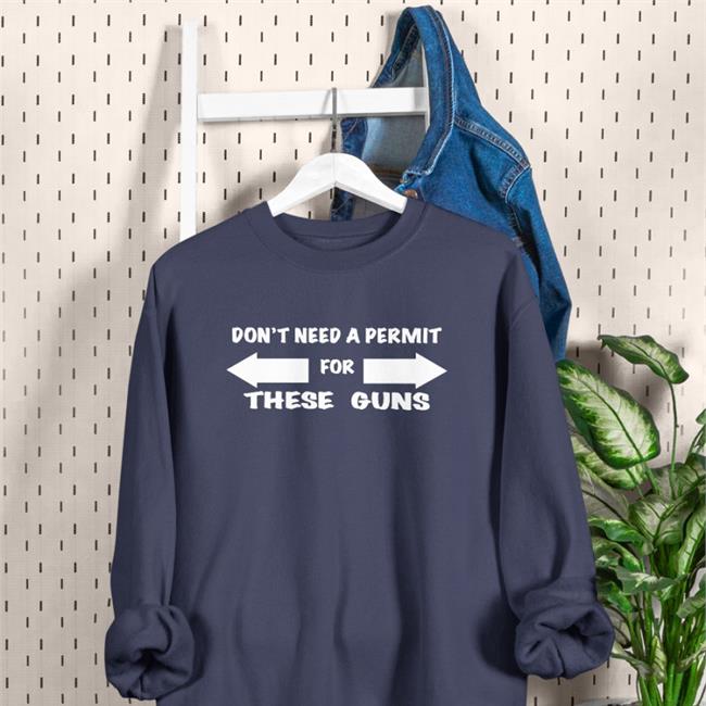 Evan Peters Don't Need A Permit For These Guns Tee Shirt Evansfiles