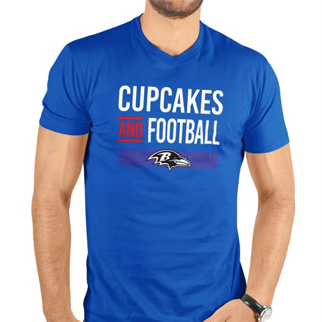 Cupcakes And Football T Shirt Black