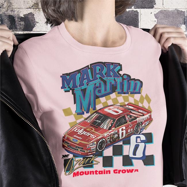 Markmartinarchive Merch1990 Folgers Ford Thunderbird Tees Mark Martin