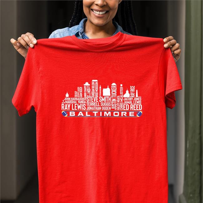 Baltimore Football Team All Time Legends Shirt