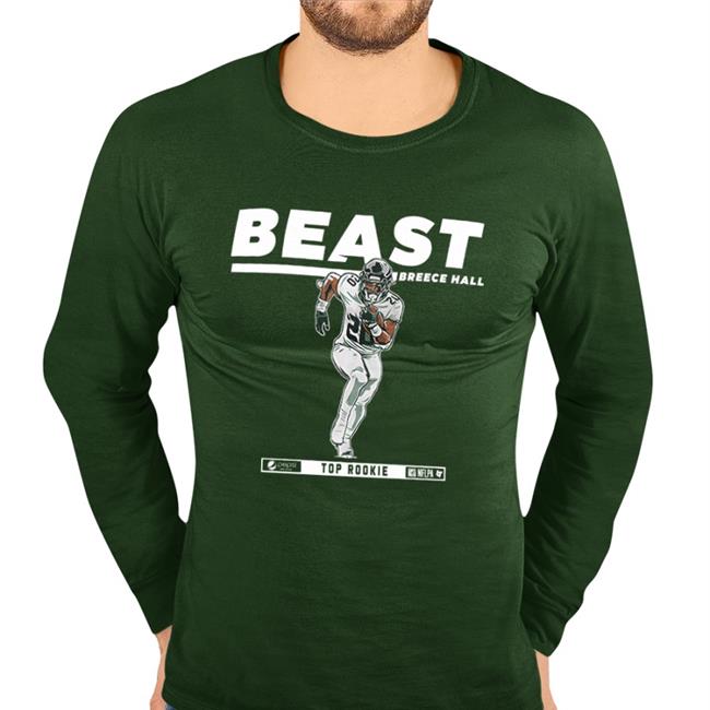 Beast Breece Hall Tee New York Jets Breakingt Merch Beast Breece Hall T Shirt