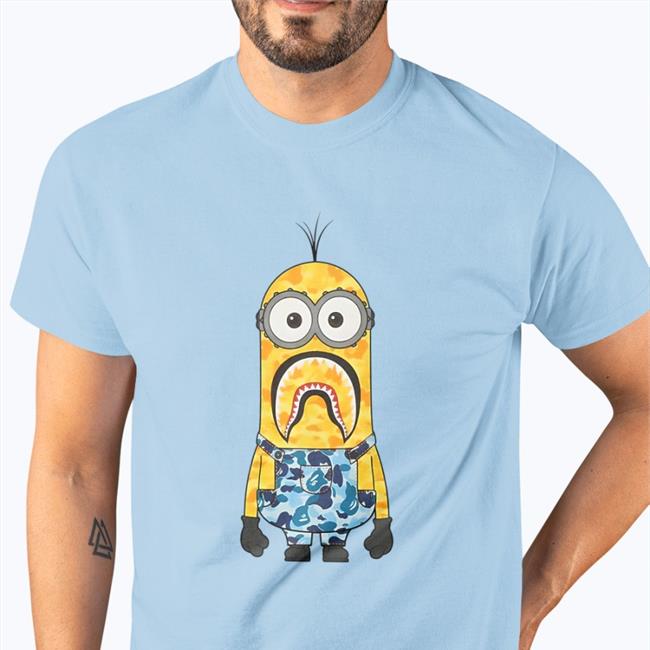 Suprasneakers Merch Bape X Minions Camo Minion Tee By Gnf Outfits