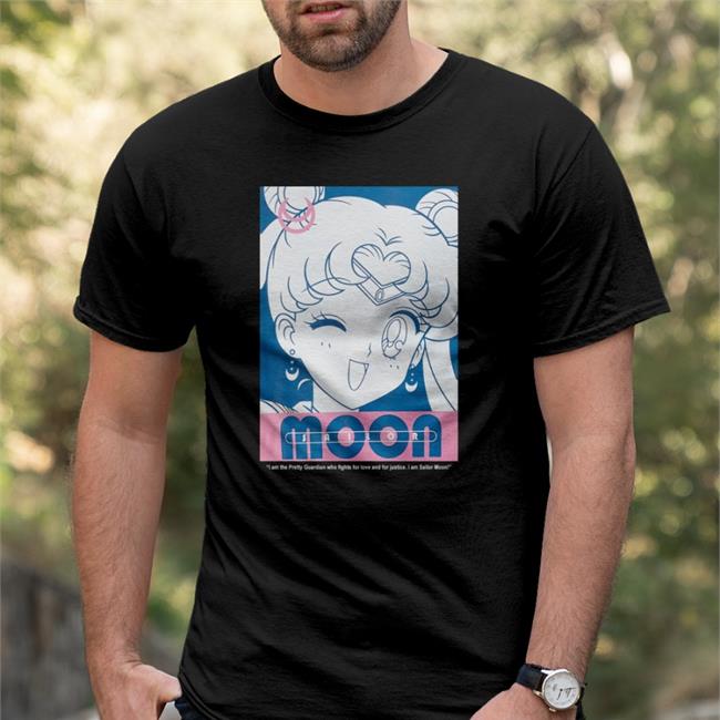 Top I Am The Pretty Guardian Who Fights For Love And For Justice I Am Sailor Moon Shirt