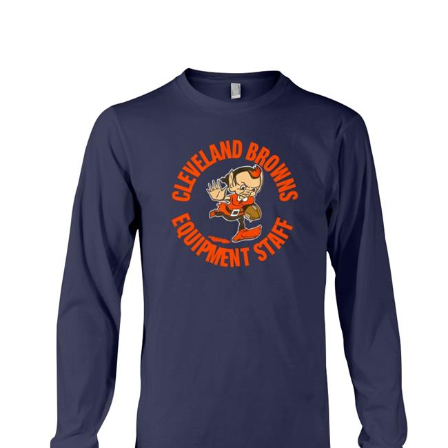 Cleveland Browns Equipment Staff Long Sleeve Tee Brownsproshop