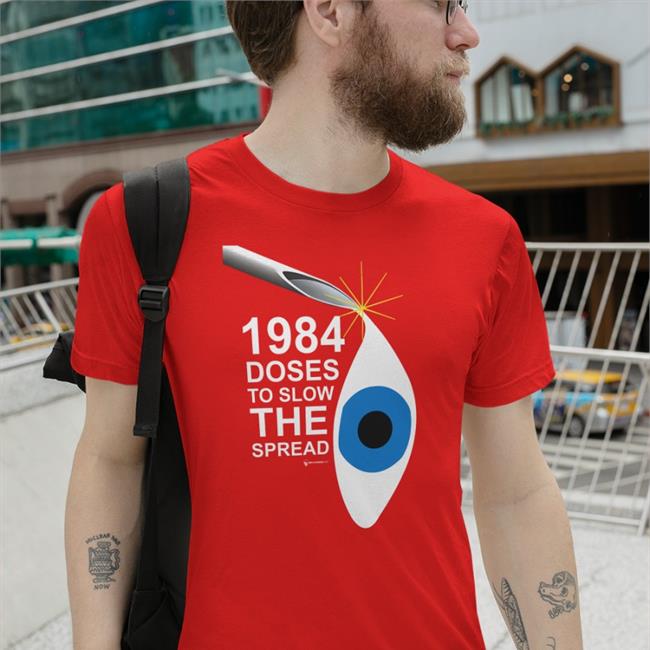 Wearechange Merch1984 Does To Slow The Spread T Shirt Black Luke Rudkowski