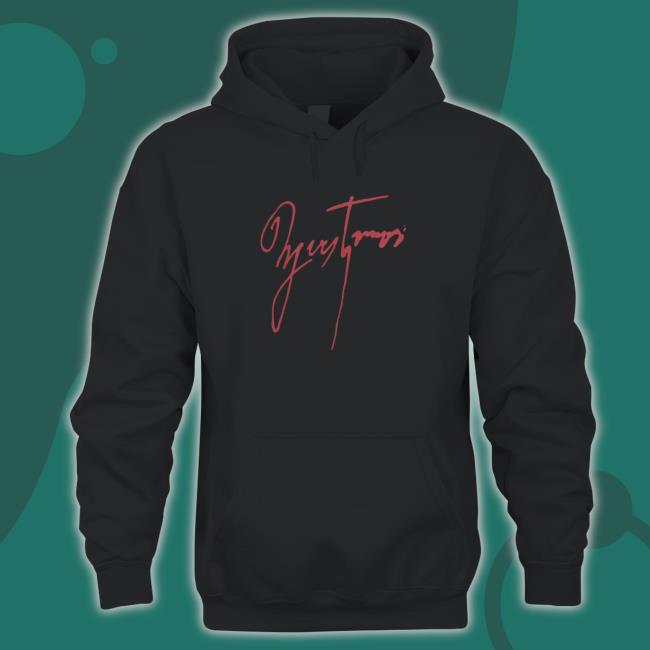 Official Yves Tumor Merch Yves Tumor Logo Red On Black Tee
