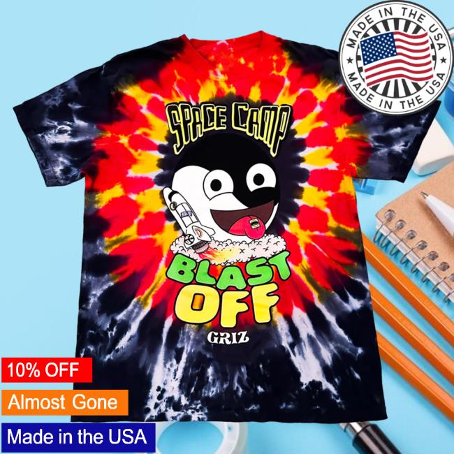Official My Name Is Griz Merch Shop BLASTOFFF! Space Camp Lava Tie Dye Tees MynameisGriz Store Tie-Dye