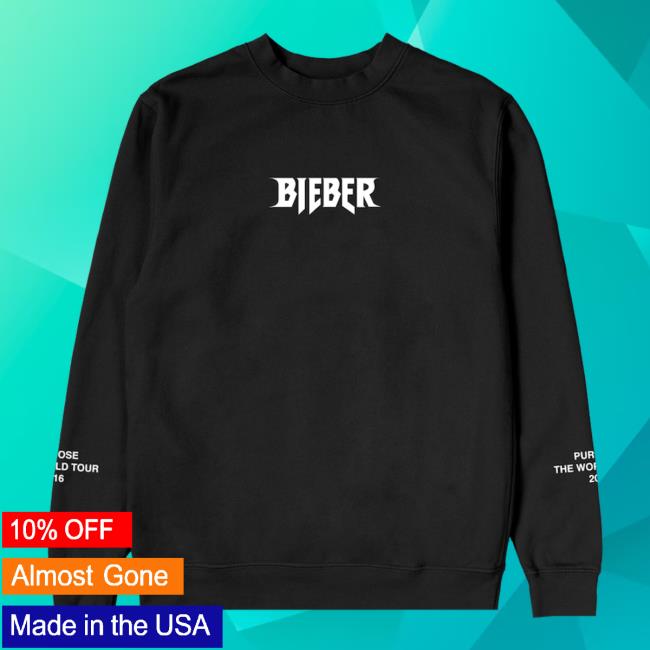 Official Justin Bieber Merch Purpose Tour Crewneck