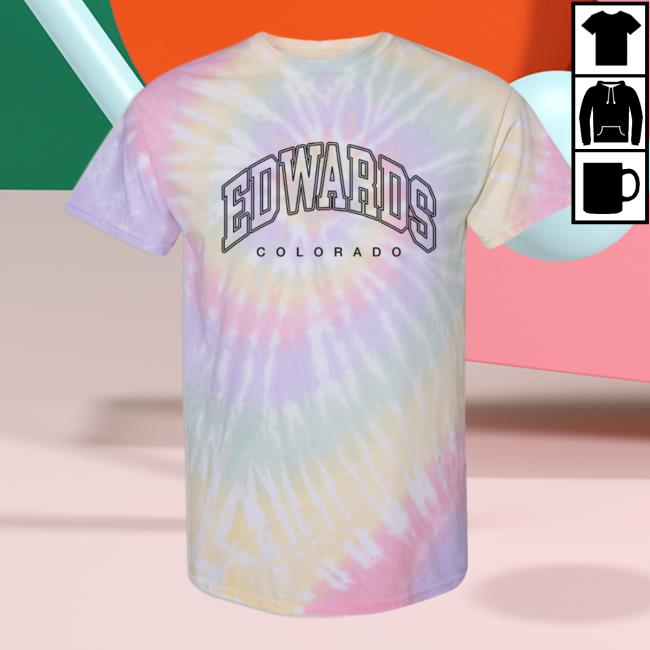 Official Hometown Apparel Edwards Colorado Inline Tie-Dyed Spiral Long Sleeve T Shirt 3D All-Over Printed