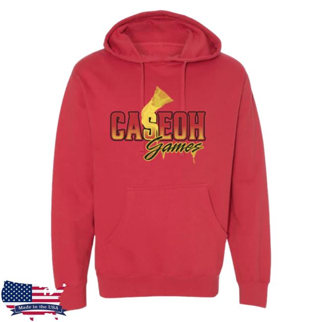 Official Caseoh Game Merch Caseoh Games Caseohgames Hoodie Red