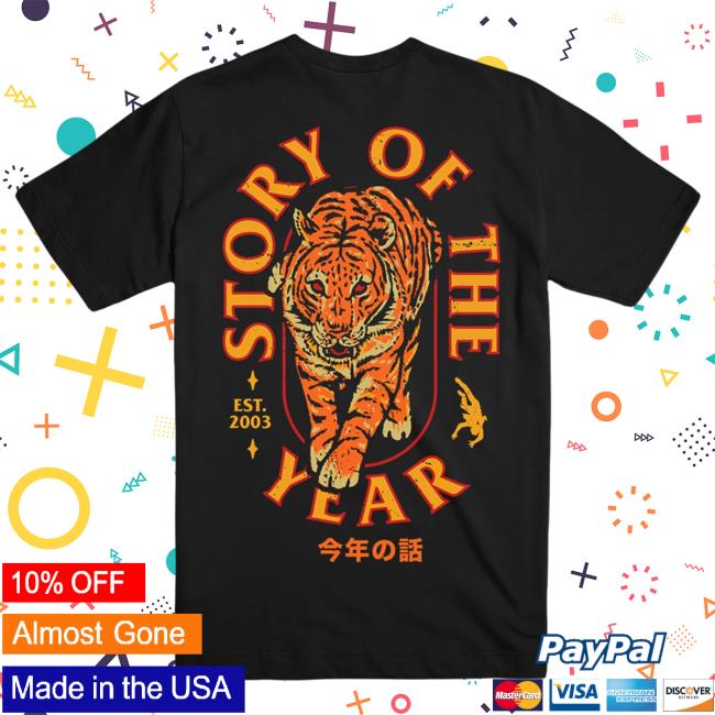 Official Story Of The Year Merch Tiger Tee Official Story Of The Year Merch Tiger Hoodie