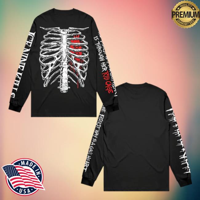 Official Ice Nine Kills Merch Store Ribcage Long Sleeve Tshirt Ink Merch IceNineKills