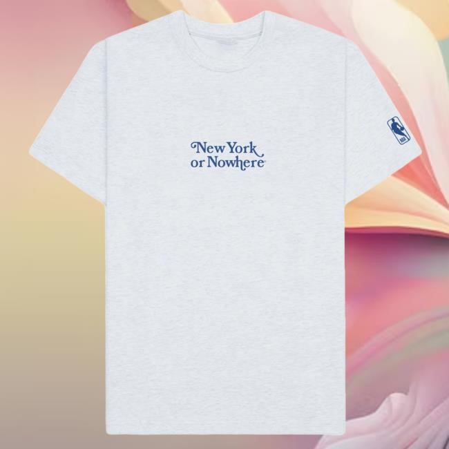 Official Madison Square Garden Store New York Knicks NYON x Knicks Motto White Heather Tshirt MSG Shop
