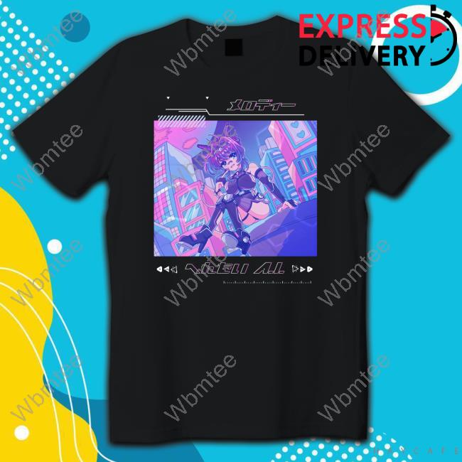 Official Vshojo Store Dreamy Lo-Fi Android Girl T-Shirt