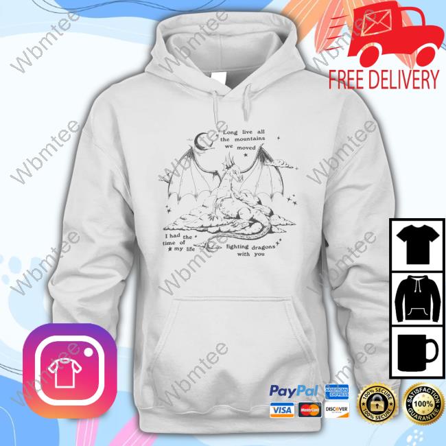 Taylor Swift Fighting Dragons With You White Hoody