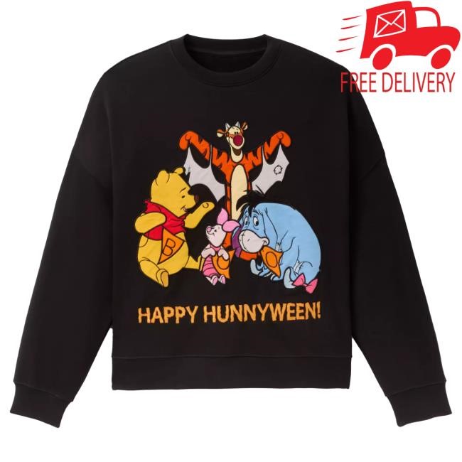 Official Disney Store Winnie the Pooh ''Happy Hunnyween!'' Crew for Adults