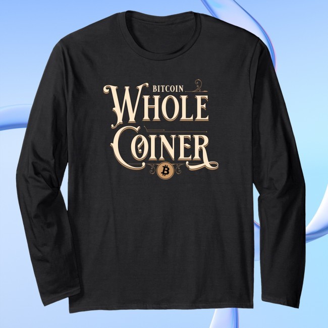 Official Bitcoin Whole Coiner Crypto Vintage Style Long Sleeve - Bitcoin