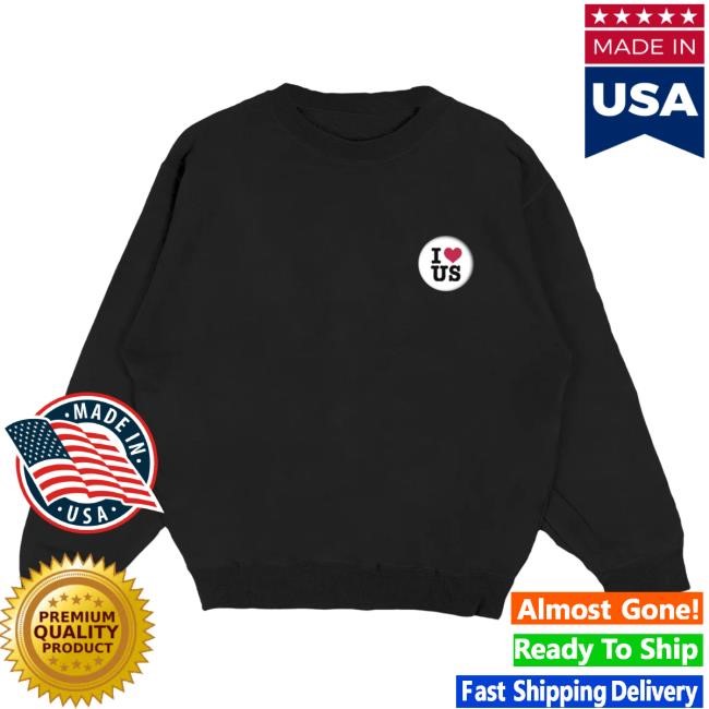 Official Gracie Abrams Merch Store Gracie Abrams I ❤ Us Crewneck Sweatshirt GracieAbrams