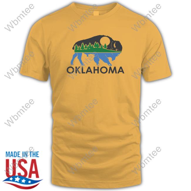 Official Opolis Clothing Oklahoma Bison Landscape Long Sleeve Tee