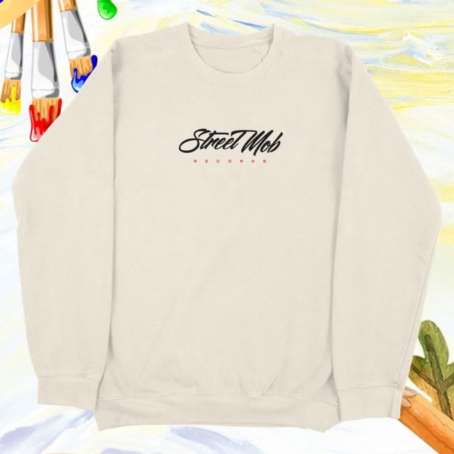 Official Street Mob Records Merch Street Mob - Bone Popover Hoodie