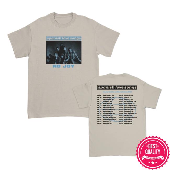 Spanish Love Songs Merch Spanish Love Songs Oasis Tour Shirt