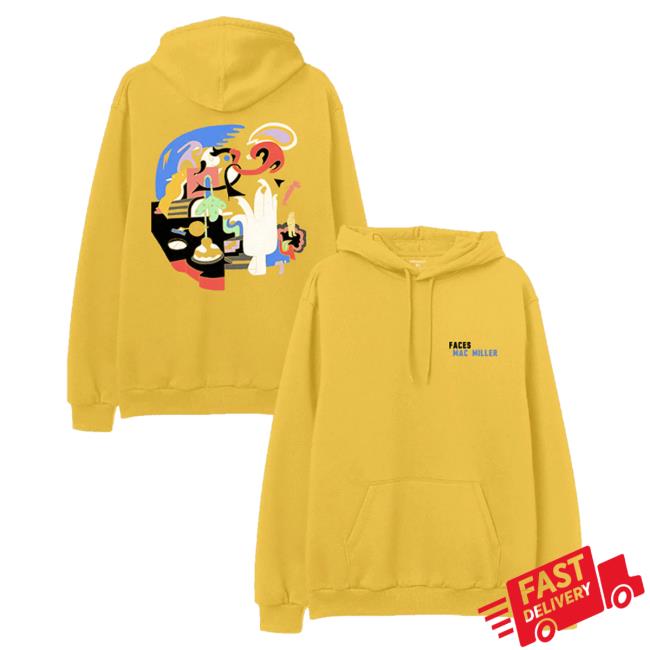 Official Mac Miller Merch Store Mac Miller Faces Pullover Hoodie Mac Miller Clothing Apparel Shop MacMiller