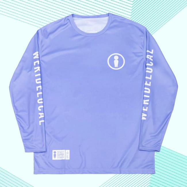 Official We Ride Local x FullSend Union Sky Purple Long Sleeve Rash Vest