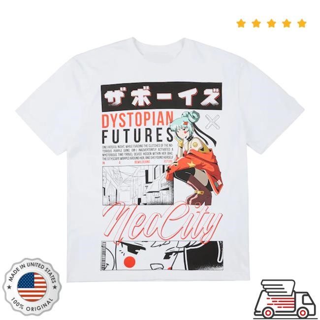 Official The Boys Merch Store NeoCity Dystopian Futures Oversized Tshirt TheBoys
