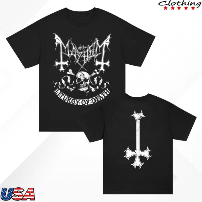 Official Mayhem Band Omega Skull Tee (Black)
