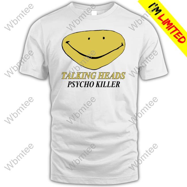 Talking Heads Merch Smiley Face Psycho Killer Sweatshirt Talkingheadsofficial