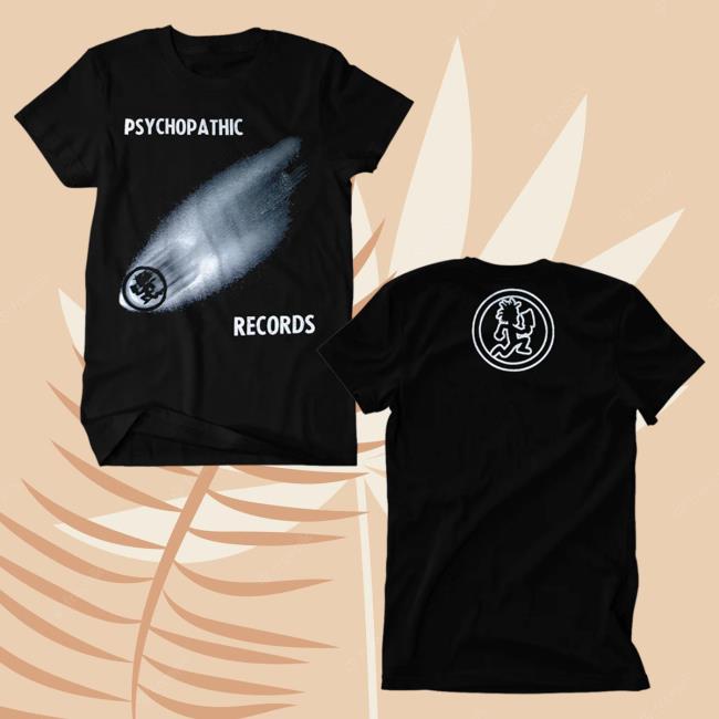 Official Icp Merch Clothing Store Insane Clown Posse Psychopathic Records Comet Black Shirt New